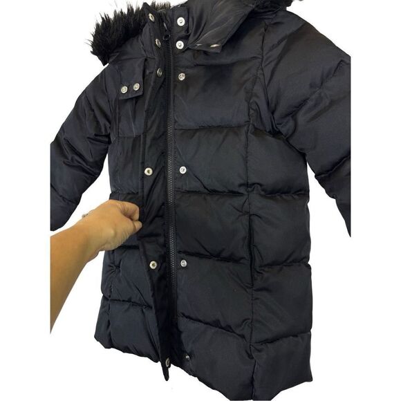 Gap Primaloft ColdControl Ultra Max Puffer Parka XS (4-5) Hooded Insulated Black - Picture 4 of 11